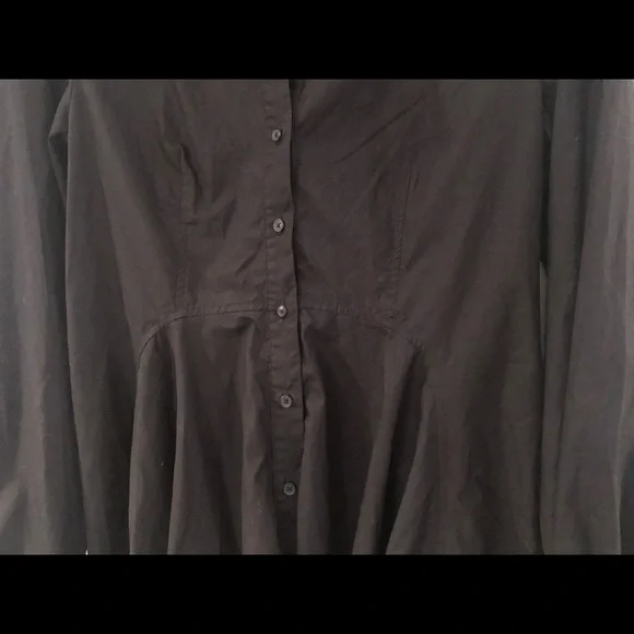 Free People Shirt Drop Waist Button Dress Sz M - Picture 3 of 11